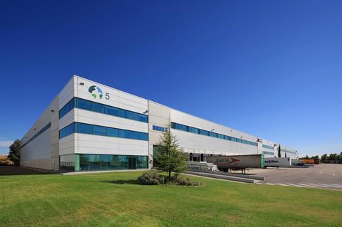 The image shown is logistics warehouse, Alcala DC5, located in Madrid, Spain.