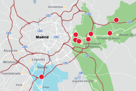 Mapa de Madrid, España This is a map of Madrid, Spain