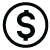 Black cost icon