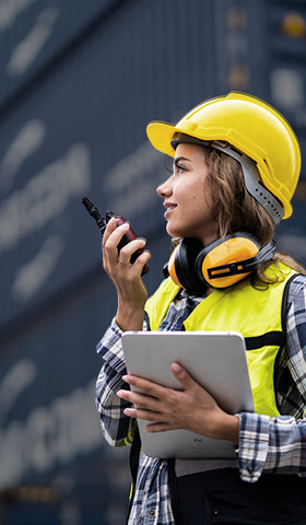Trabajadora de soluciones de Prologis Workforce. Trabajadora de soluciones de Prologis Workforce.